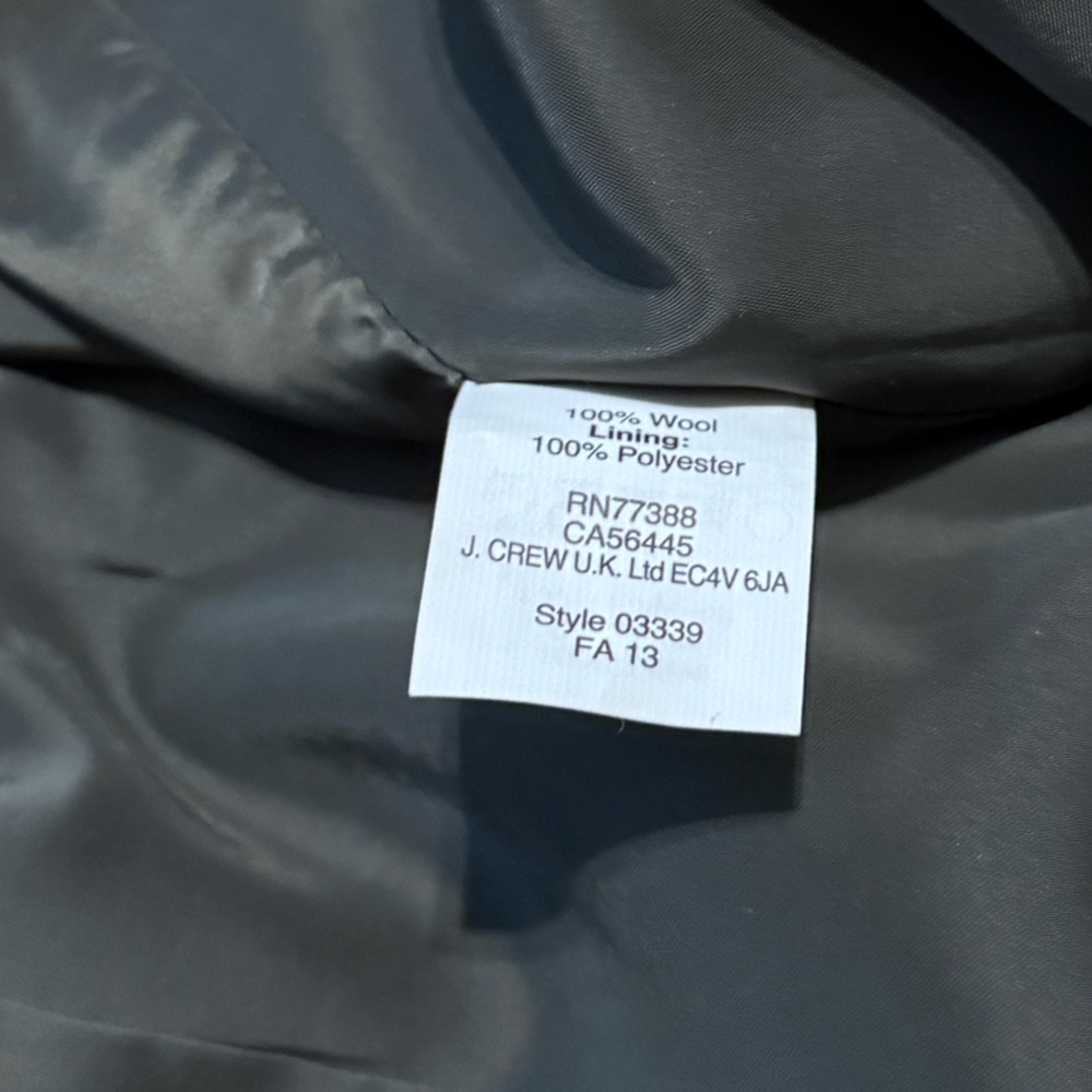 J. Crew Olive Wool Green Skirt - Picture 3 of 3